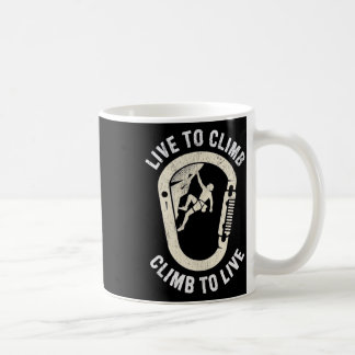 Caneca De Café Escalada ao Vivo para Escalar 