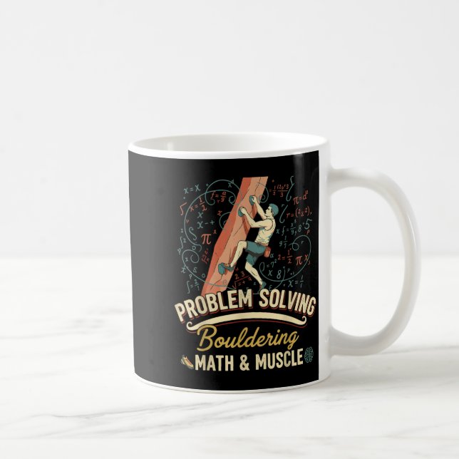 Caneca De Café Escalada de resolução de problemas de matemática e (Direita)