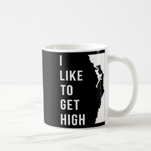 Caneca De Café Escalada em Rocha Escalador Engraçado Eu Gosto de