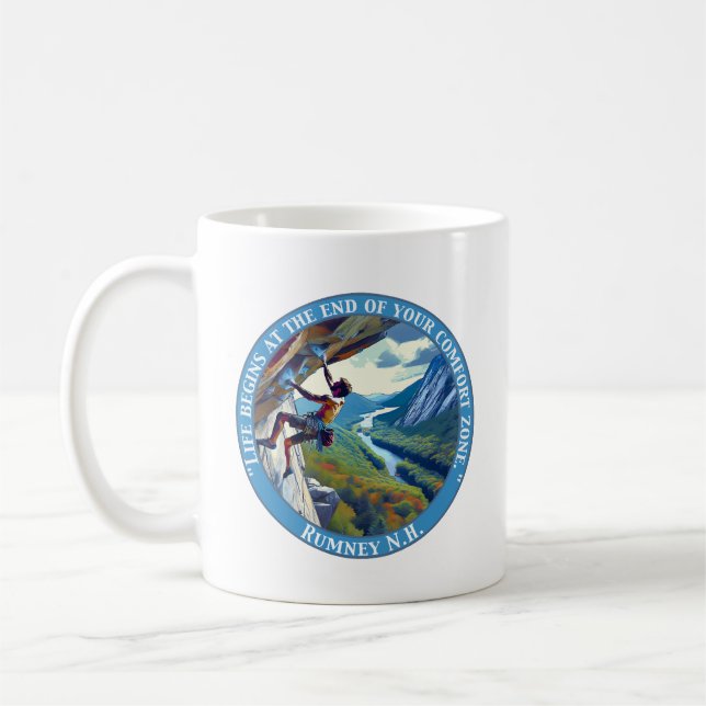 Caneca De Café Escalada em Rumney New Hampshire (Esquerda)