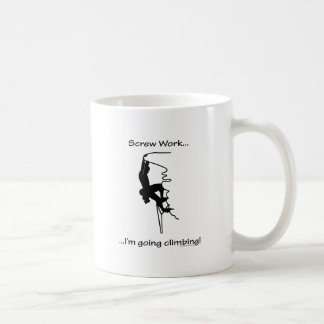 Caneca De Café Escalada indo do trabalho do parafuso…