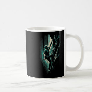Caneca De Café Escalador - Arte de Bouldering Grátis Vintage Solo