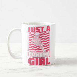 Caneca De Café Escaladora Pedra Montanhista Escalar Apenas Uma Me