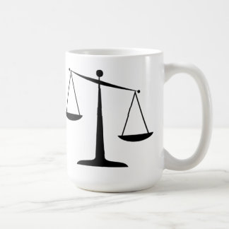 Caneca De Café Escalas de justiça