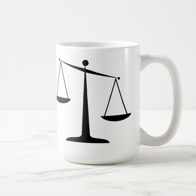 Caneca De Café Escalas de justiça (Direita)