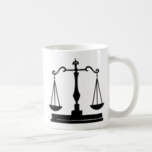 Caneca De Café Escalas de justiça