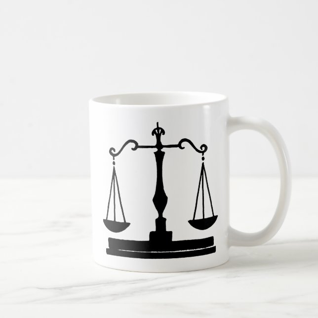 Caneca De Café Escalas de justiça (Direita)