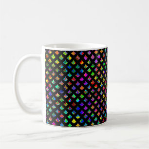 Caneca De Café Escalas de Sereia do Paint Splatter
