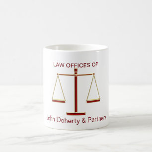 Caneca De Café Escalas do escritório de advogados de justiça  