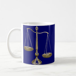 Caneca De Café escalas do ouro de justiça
