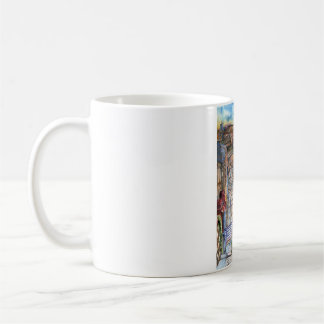 Caneca De Café Escalera al plan de Valparaíso (acuarela).