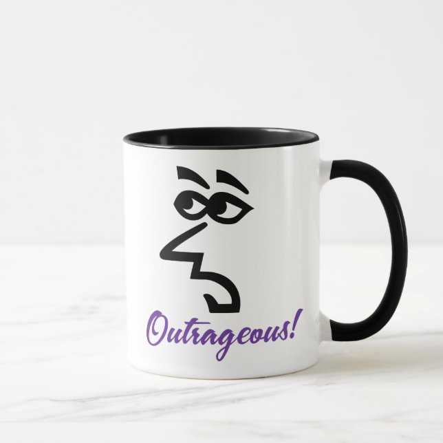 Caneca de Café Escandalosa Senhora Snarky (Direita)