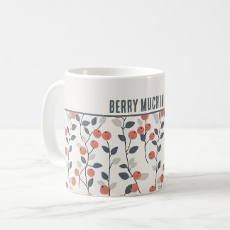 Caneca De Café Escandinavo personalizado "Berry Much in Love"