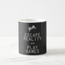 Caneca De Café Escapar da Realidade Jogar Jogos Retro