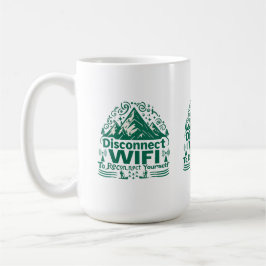 Caneca De Café Escapar da reconexão digital com a natureza