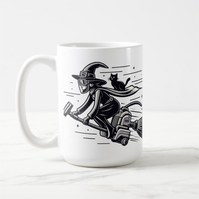 Caneca De Café Escapar o Dia das Bruxas Rápido! (Esquerda)