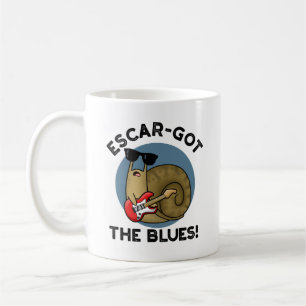 Caneca De Café Escar Arranjou O Arco-Caracol Blues Cute Escargot