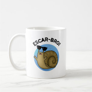 Caneca De Café Escar-bro Funny French Escargot Snail Pun