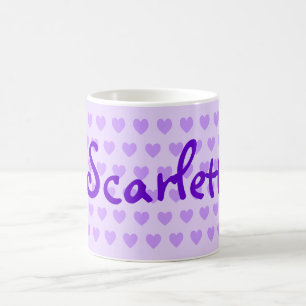 Caneca De Café Escarlete em Roxo