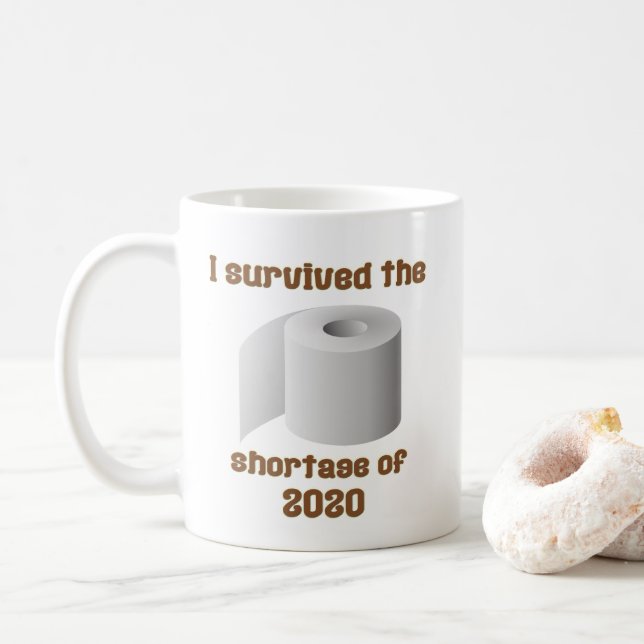 Caneca De Café Escassez de papel na ferramenta (Com Donut)
