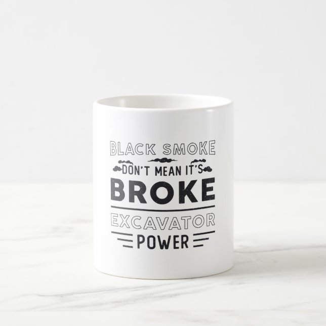 Caneca De Café Escavador não quer dizer que é trabalhador da cons (Centro)
