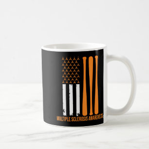 Caneca De Café Esclerose Múltipla Desportos de Beisebol Americano