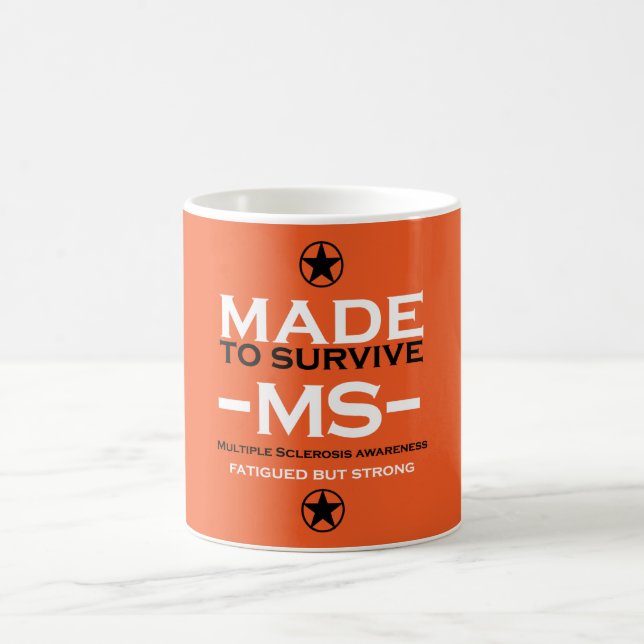 Caneca De Café Esclerose múltipla Perícia de Sobrevivência (Centro)