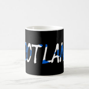 Caneca De Café Escócia sobreposta à Escócia Flag mugcn