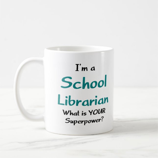 Caneca De Café escola de bibliotecário (Esquerda)