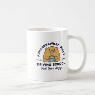 Caneca De Café Escola de Condução de Marmota Homens Mulheres Retr