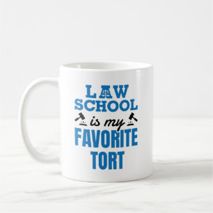 Caneca De Café Escola de Direito é Meu Tort Favorito Estudante de
