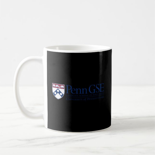 Caneca De Café Escola De Educação De Formando Da Penn Quakers (Esquerda)