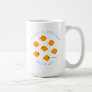 Caneca De Café Escola de Teacher Inspirativo de Goldfish Motto