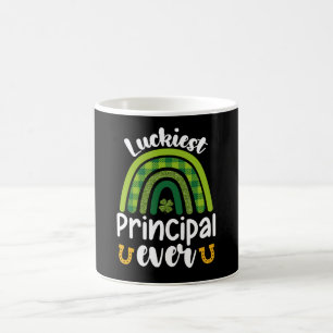 Caneca De Café Escola do Diretor Mais Sortudo de Todos os Tempos 