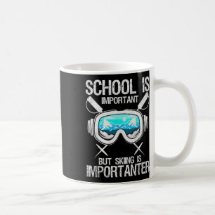 Caneca De Café Escola É Importante Esqui Importanter Monoski Esqu