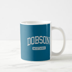 Caneca De Café Escola Secundária Dobson Hs Mesa Arte Gráfica