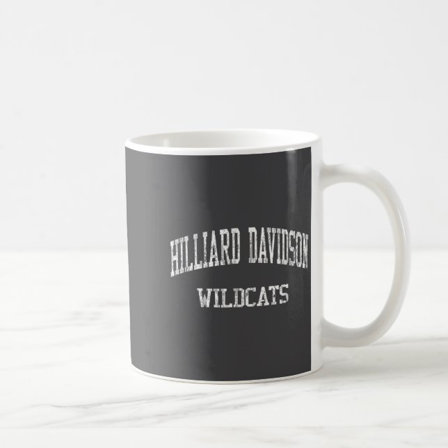 Caneca De Café Escola Secundária Hilliard Davidson Hs Hilliard Oh (Direita)