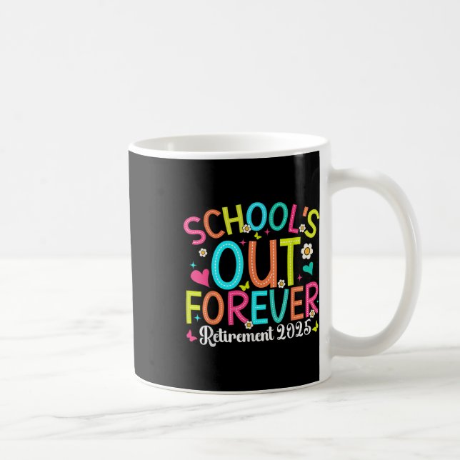 Caneca De Café Escolas Fora do Professor Reformado 2025 Groovy Re (Direita)