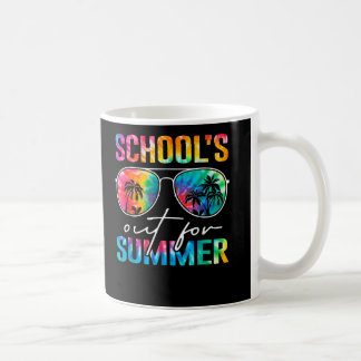 Caneca De Café Escolas Saídas Para O Verão Tie Dye No Dia Passado