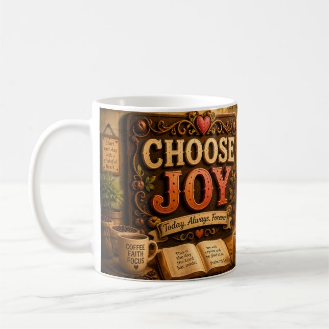 Caneca De Café Escolha a Alegria (Esquerda)