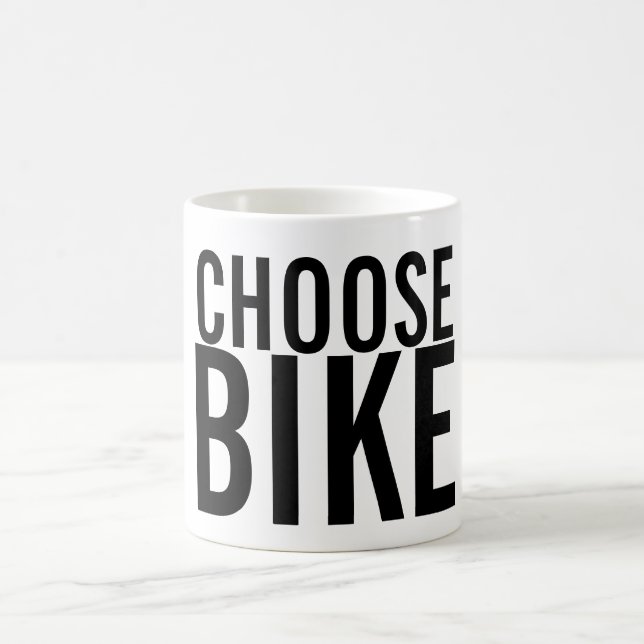 CANECA DE CAFÉ ESCOLHA A BICICLETA (Centro)