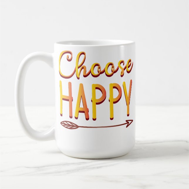 Caneca De Café Escolha a Felicidade (Esquerda)