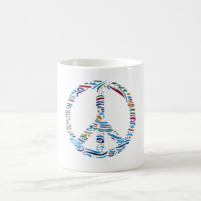 Caneca De Café Escolha a paz (Centro)