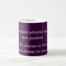 Caneca De Café Escolha amar - citação de Publilius Syrus