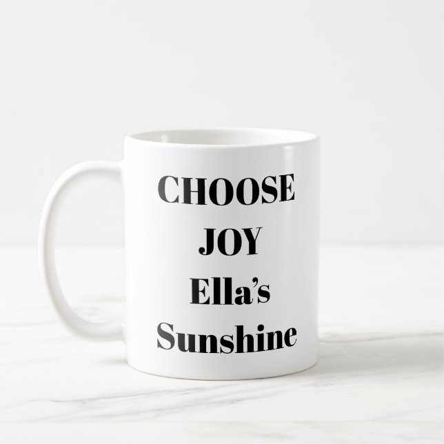 Caneca De Café Escolha Joy Inspirational Mug (Esquerda)