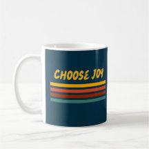 Escolha Joy Inspirational Mug/Christian Faith Retr