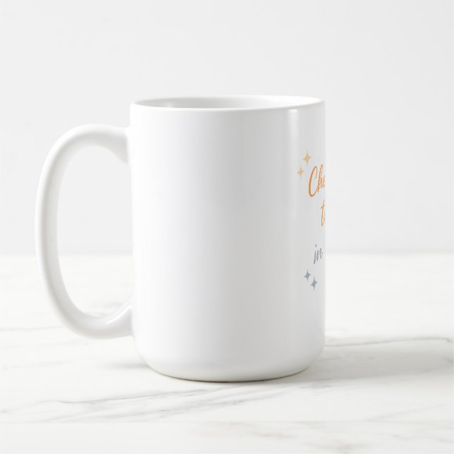 Caneca De Café Escolha o Bem – Design de Citação Positiva (Esquerda)