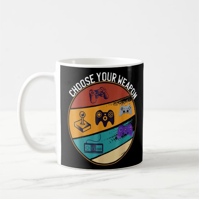Caneca De Café Escolha seu jogo de consola de jogos de vídeo com  (Esquerda)