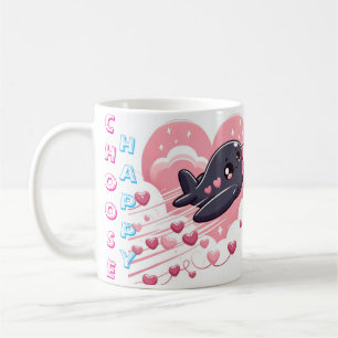 Caneca De Café Escolha uma Design de café com graxa feliz