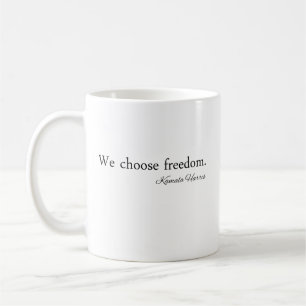 Caneca De Café Escolhemos Freedoom Kamala Harris